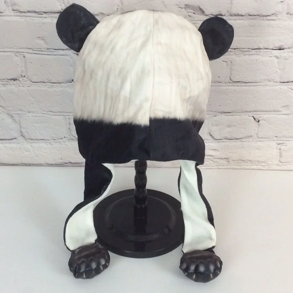 Fuzzy Wuzzy Head Huggeez Hat Panda Bear Themed Christmas Gift Stocking Stuffer